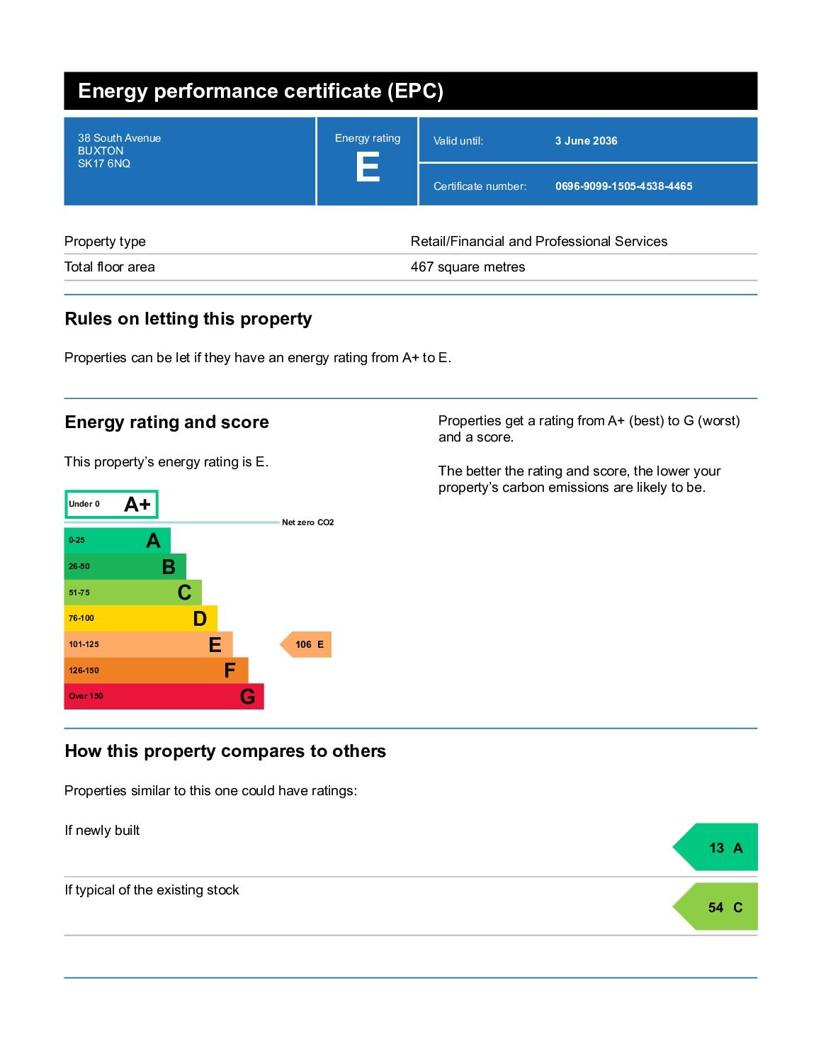Energy performance certificate (EPC) – Find an energy certificate – GOV.UK